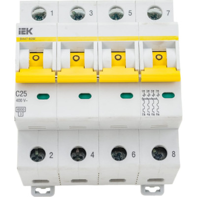 Автоматический выключатель IEK ВА47-60M MVA31-4-025-C