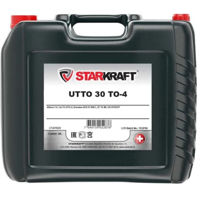 Специальное тракторное масло для гидравлических систем и трансмиссий STARKRAFT UT2876020