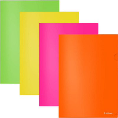 Пластиковая папка-уголок ErichKrause Glossy Neon 50159