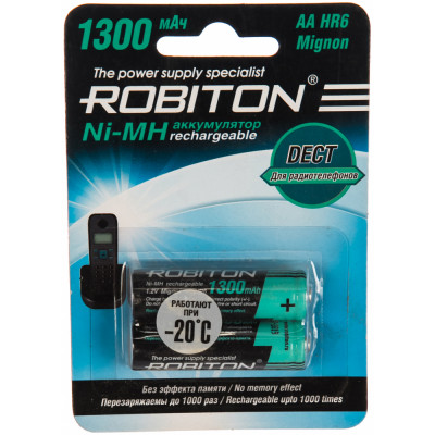Аккумулятор Robiton 1300MHAA-2 DECT 13902