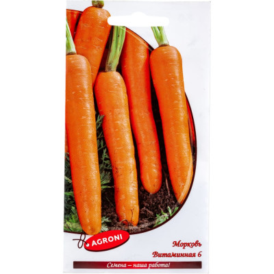 Семена Агрони Морковь Витаминная 6, 2,0г ц/п 3677
