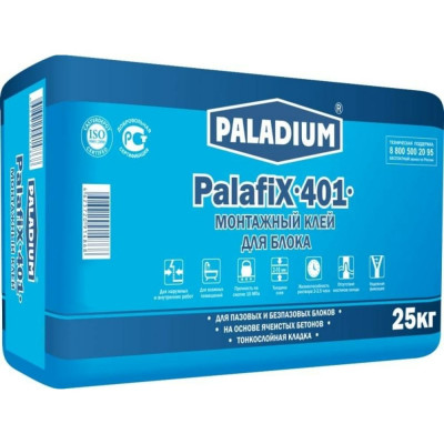 Монтажный клей для блока PALADIUM PalafiX-401 PL-401/25