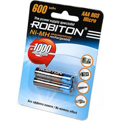 Аккумулятор Robiton 600MHAAA-2 8794 BL2