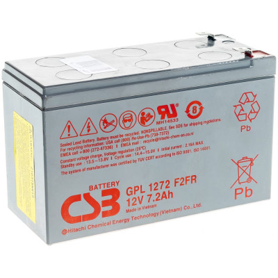 Аккумулятор для ИБП CSB GPL1272 GPL1272F2FRCSB