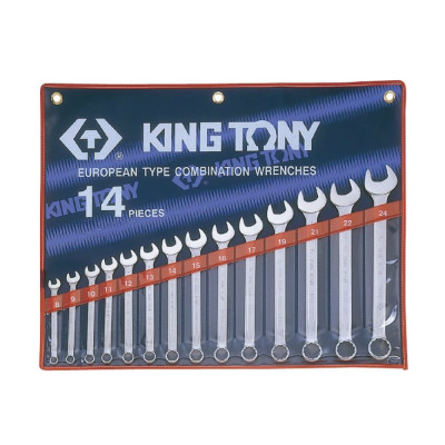 Набор комбинированных ключей KING TONY 1214SR