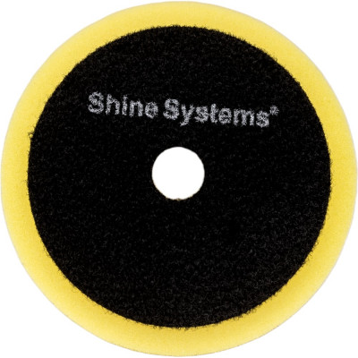 Полутвердый круг полировальный Shine systems RO Foam Pad Yellow SS551