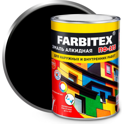 Алкидная эмаль Farbitex ПФ-115 4300006010