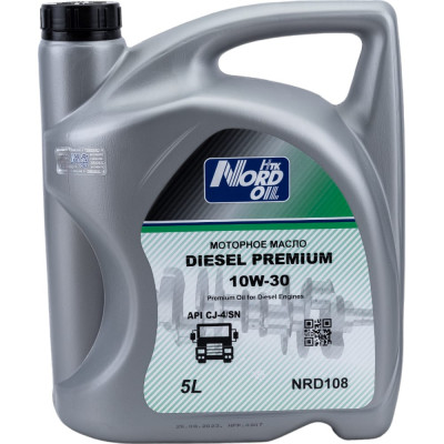 Моторное масло NORD OIL Diesel Premium 10W-30 CJ-4/SN NRD108