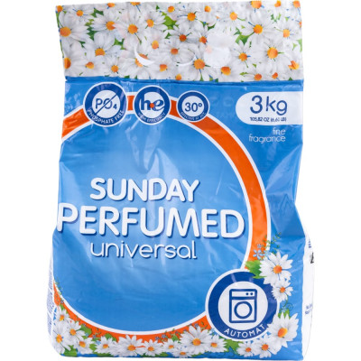 Универсальный парфюмированный стиральный порошок Сонца Sunday 87046