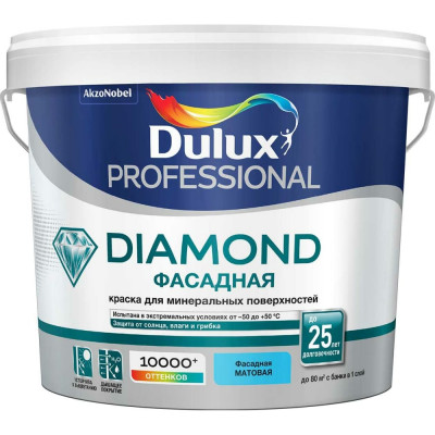 Гладкая фасадная краска для минеральных поверхностей Dulux 5183702
