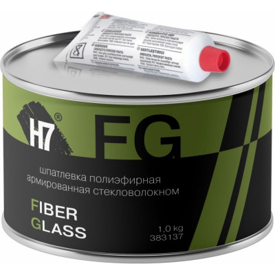 Полиэфирная армированная стекловолокном шпатлевка H7 Fiber Glass 383137