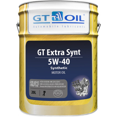 Масло GT OIL Extra Synt SAE 5W-40 API SN/CF 8809059407424