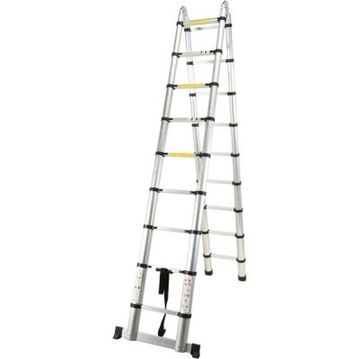 Телескопическая лестница-стремянка WORKY ARD128098