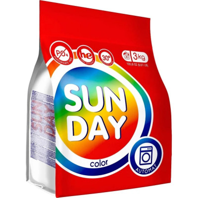 Стиральный порошок для цветного Сонца Sunday 86213