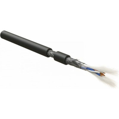Экранированный кабель интерфейса Hyperline RS-SF-2x2x22/7-PVC-BK 444098