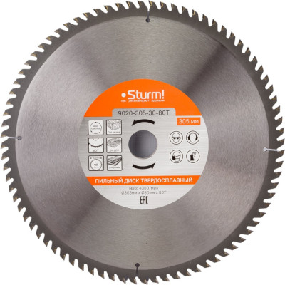 Пильный диск Sturm 9020-305-30-80T
