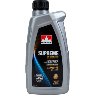 Моторное масло PETRO-CANADA SUPREME SYNTHETIC 0W-16 MOSYN16C12