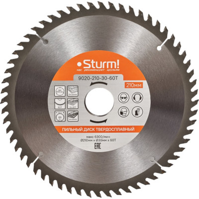 Пильный диск Sturm 9020-210-30-60T