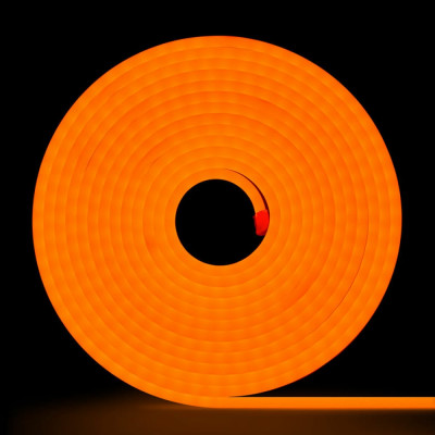 Неоновая светодиодная лента MAKSILED ML-NF-PR-6mm-L50-Orange