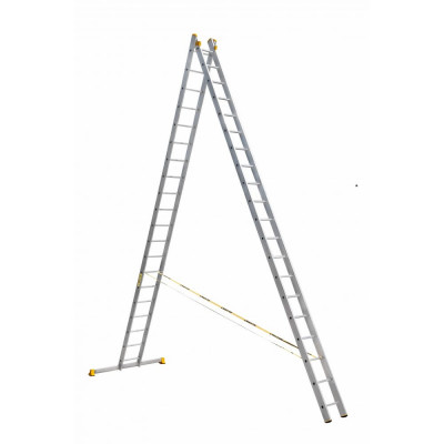 Алюминиевая двухсекционная лестница Алюмет Серия Р2 9220