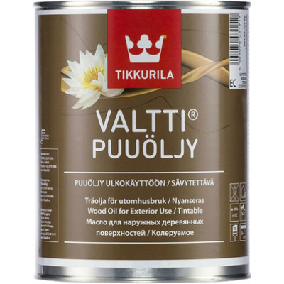 Органоразбавляемое масло для древесины для наружных работ Tikkurila VALTTI PUUOLJY 25700700160