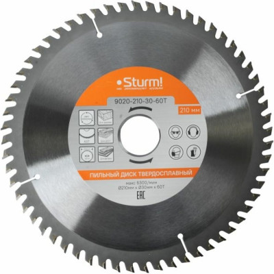 Пильный диск Sturm 9020-210-30-60T