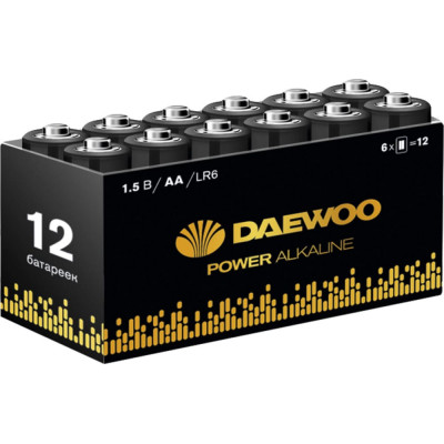 Алкалиновая батарейка DAEWOO LR 6 Power Alkaline Pack-12 5042070