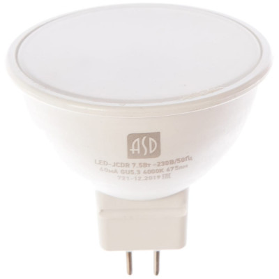 Светодиодная лампа ASD LED-JCDR-standard 4690612001456