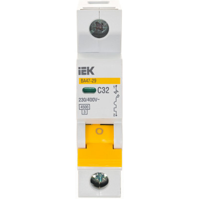 Автоматический выключатель IEK ВА47-29 MVA20-1-032-C