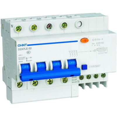 Автоматический выключатель дифференциального тока CHINT DZ47LE-32 199643