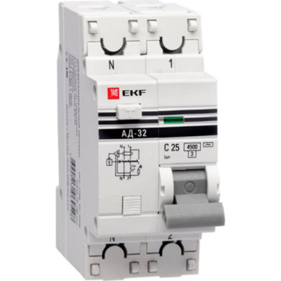 Дифференциальный автомат EKF PROxima АД-32 DA32-25-100-pro