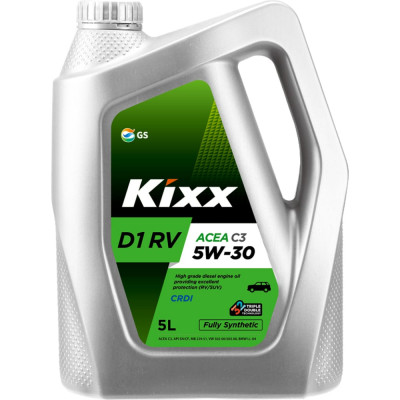 Синтетическое моторное масло KIXX D1 RV C3 5w-30 API SN/CF, ACEA A3/B4/C3 L3034350E1