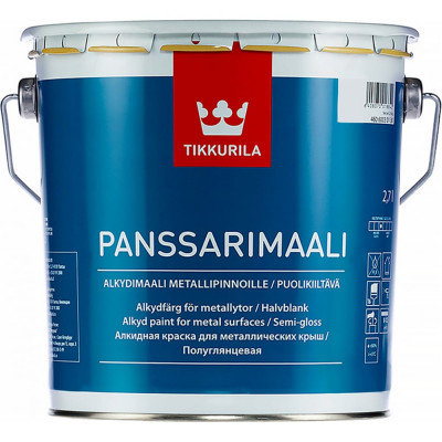 Антикоррозионная эмаль для крыш и металла Tikkurila PANSSARIMAALI 46060010130