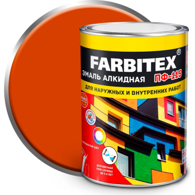 Алкидная эмаль Farbitex ПФ-115 4300006000