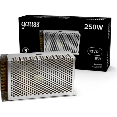 Блок питания Gauss LED STRIP PS 250W 12V 202003250