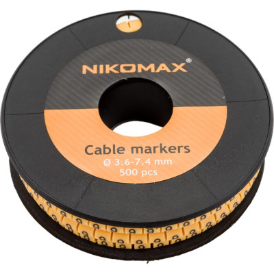 Кабельный маркер NIKOMAX NMC-CMR-9-YL-500