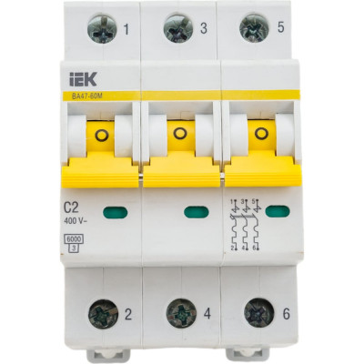 Автоматический выключатель IEK ВА47-60M MVA31-3-002-C
