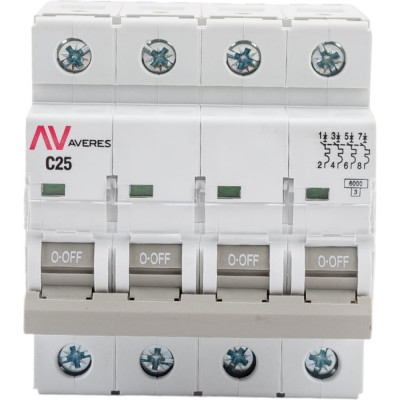 Автоматический выключатель EKF AVERES AV-6 mcb6-4-25C-av