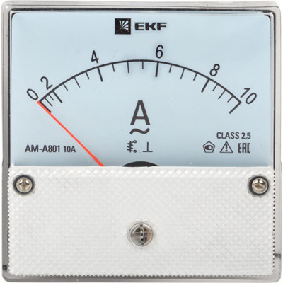 Аналоговый амперметр на панель EKF AMA-801 ama-801-10
