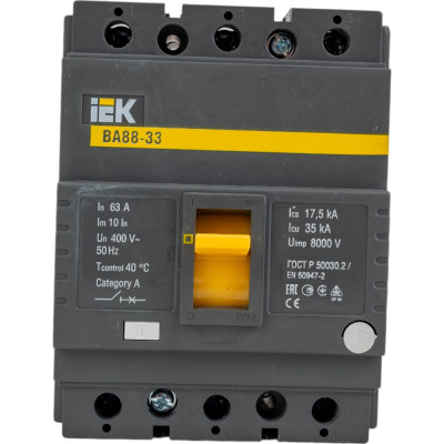 Автоматический выключатель IEK ВА88-33 SVA20-3-0063
