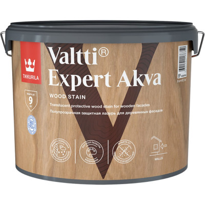 Высокоэффективная защитная лазурь Tikkurila VALTTI EXPERT AKVA 700009627
