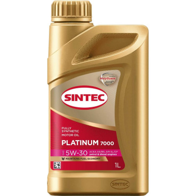 Моторное синтетическое масло Sintec PLATINUM SAE 5W-30 API SL, ACEA A5/B5 801988