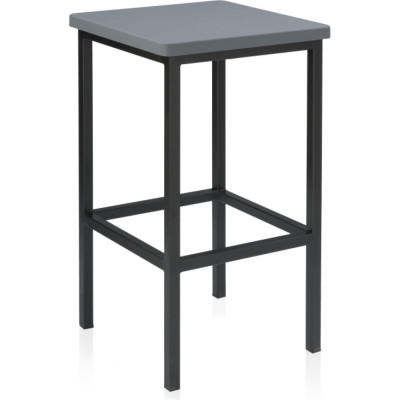 Барный стул Woodville Лофт темно-серый, черный матовый 432939