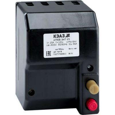Автоматический выключатель КЭАЗ АП50Б-3МТ-16А-10Iн-500AC-У3 107267
