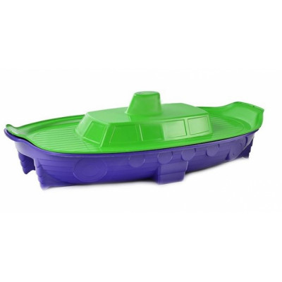 Песочница-бассейн Doloni с крышкой, салатово-фиолетовая, 71.5х138 см 03355/2
