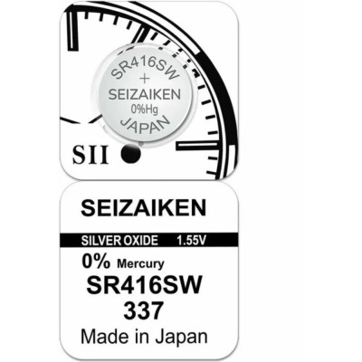Батарейка SEIZAIKEN 337 (SR416SW) Silver Oxide 1.55V 27400337