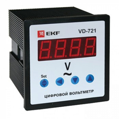 Однофазный цифровой вольтметр EKF VD-721 PROxima vd-721
