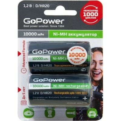 Бытовой аккумулятор GoPower HR20 00-00018323