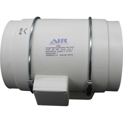 Пластиковый канальный вентилятор AIR-SC HF-200 4687202295319