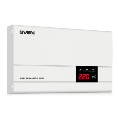 Стабилизатор SVEN AVR SLIM -500 LCD SV-012809